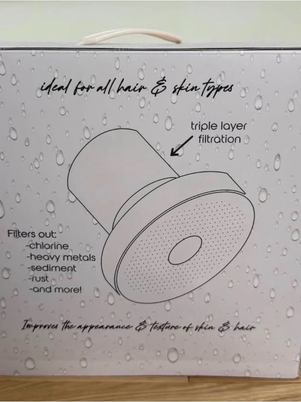 Rare Filtered The Happy Hair Skin Shower Hea